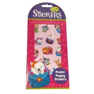 Peaceable Kingdom POCKET PUPPY STICKERS STK117 BY BETSY SNYDER BONE BAG PURSE